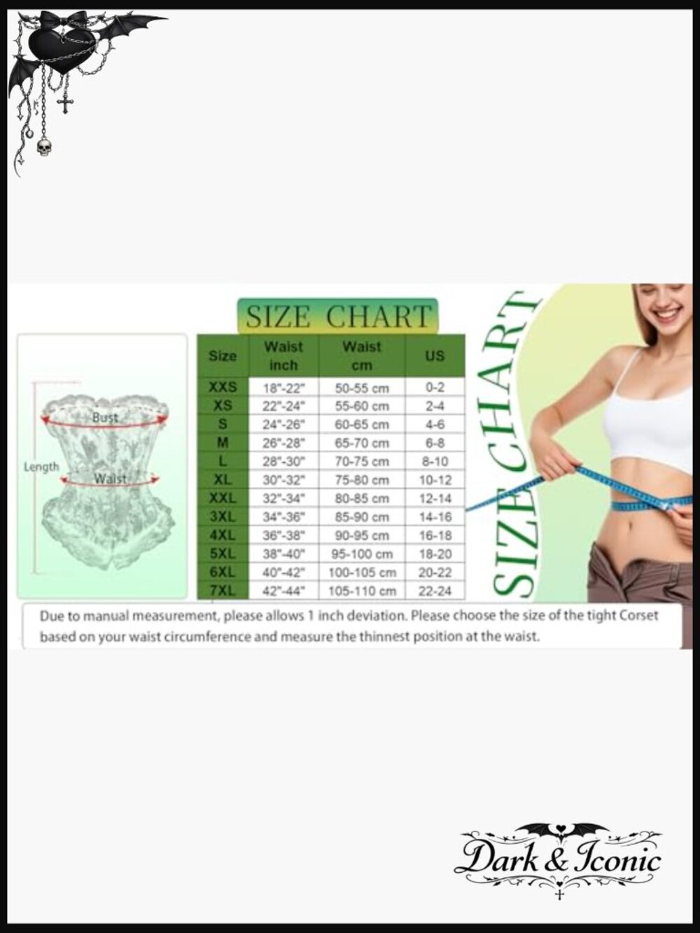 Corset Top for Women with Sleeves Lace Floral Bustier Waist Training - Picture 6 of 6